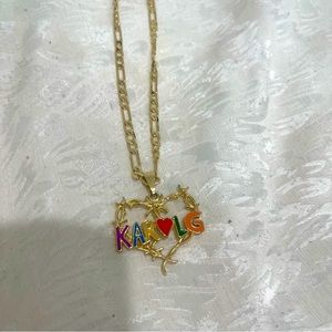 Karol g heart bichota necklace ✨
